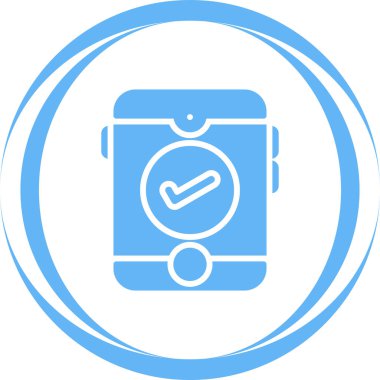  İşaretli simge tasarım vektörlü akıllı telefon