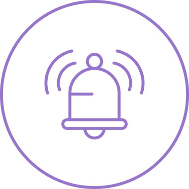 Çan simgesi web basit illüstrasyon