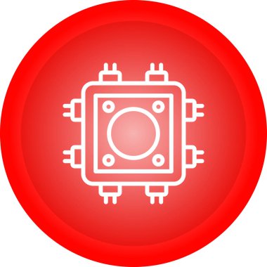 Kablo bezi. Web simgesi basit illüstrasyon