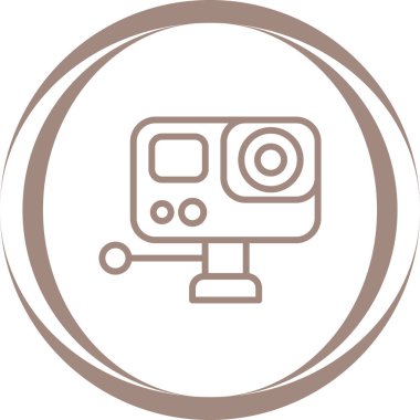 Eylem kamera simgesi, vektör çizim  