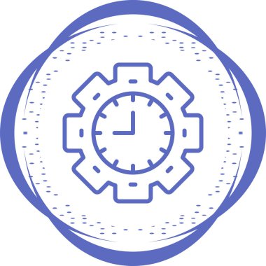 Zaman web simgesi vektör illüstrasyonu 