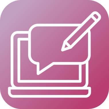 Günlük Yorumu web simgesi basit illüstrasyonuName