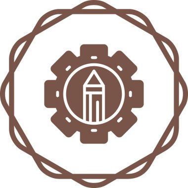 Kalem. Web simgesi basit illüstrasyon 