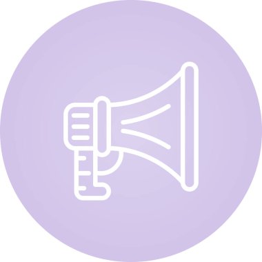 Hoparlör basit web simgesi, vektör illüstrasyonu 