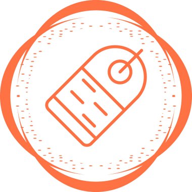 Etiket. Web simgesi basit illüstrasyon