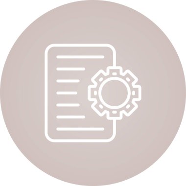 Dosya simgesinin vektör illüstrasyonu 