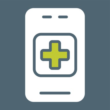 Medical App web icon, vector illustration