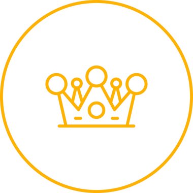 Taç simgesi, ağ basit illüstrasyon