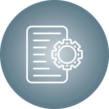 Dosya simgesinin vektör illüstrasyonu 