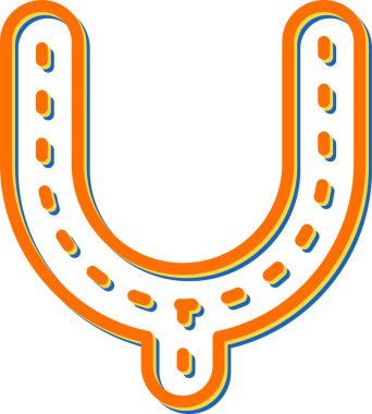 Küf modern simgesi beyaz arkaplanda izole 