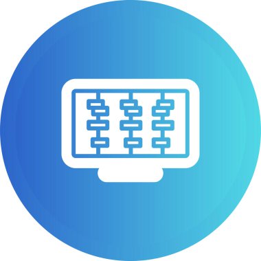 Zaman Çizgisi Web simgesi vektör çizimi