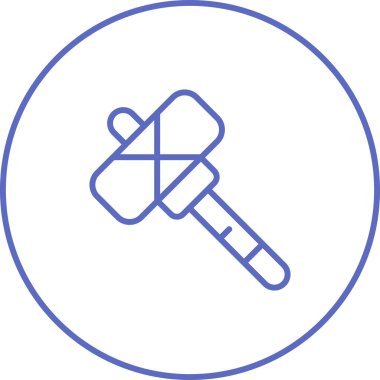 Çekiç ağı simgesi, vektör illüstrasyonu 