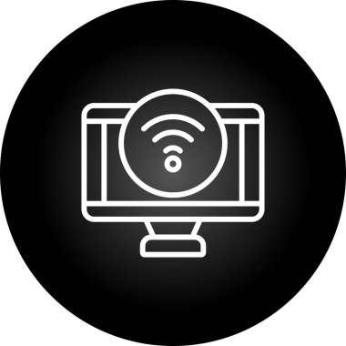 bilgisayar simgesi, vektör illüstrasyonu basit tasarım