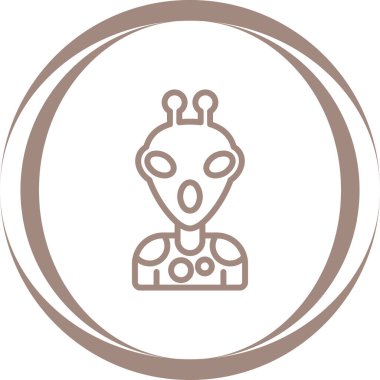  uzaylı vektör ağı simgesi