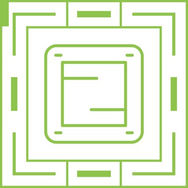 Ana kart web simgesi vektör illüstrasyonu