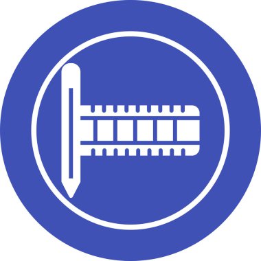 Film Düzenleme Web simgesi vektör illüstrasyonu