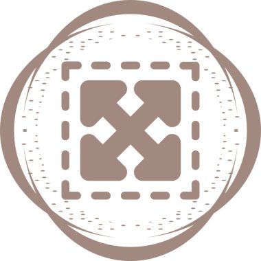 Büyütme Ağ simgesinin vektör illüstrasyonu