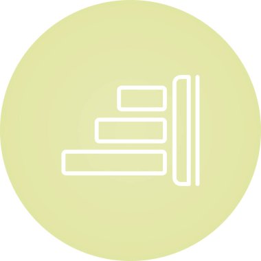 Web ve mobil için Sağ Hizalama simgesi, vektör illüstrasyonu