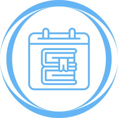 Takvim simgesi, vektör çizimi 