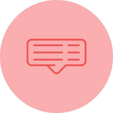 yorum web simgesi, vektör illüstrasyonu