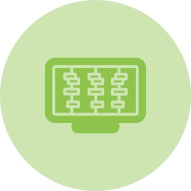 Zaman Çizgisi Web simgesi vektör çizimi