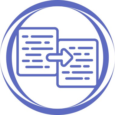 Belge Kopyalama simgesi, vektör illüstrasyonu