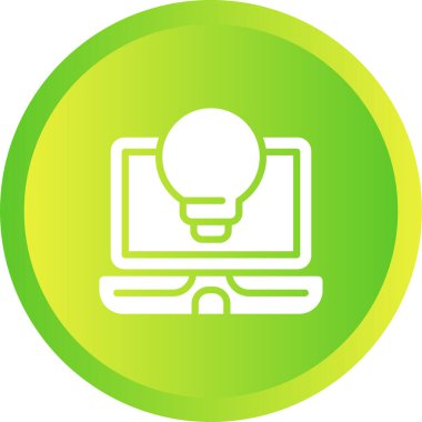 dizüstü bilgisayar simgesi, vektör illüstrasyonu basit tasarım