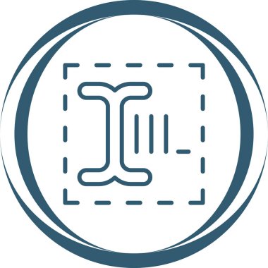 Metin Kutusu, belge ikonu vektör illüstrasyonu 