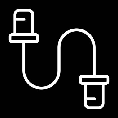 kablo bağlantı simgesi vektör illüstrasyonu 