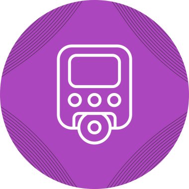 Taşınabilir DVD Oynatıcı simgesinin vektör çizimi