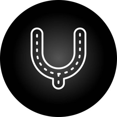 Küf modern simgesi beyaz arkaplanda izole 