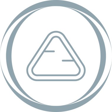 üçgen simgesi web basit illüstrasyon