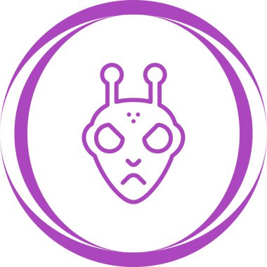  uzaylı vektör ağı simgesi