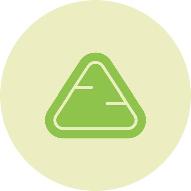 üçgen simgesi web basit illüstrasyon