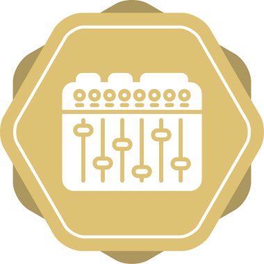 Ses Karıştırıcı simgesinin vektör çizimi 