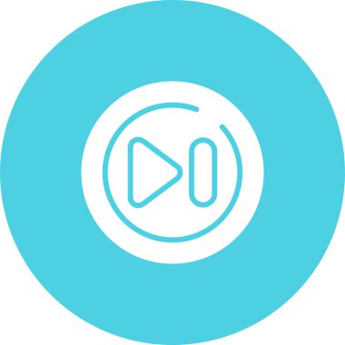 Hızlı ileri düğme vektör illüstrasyonu