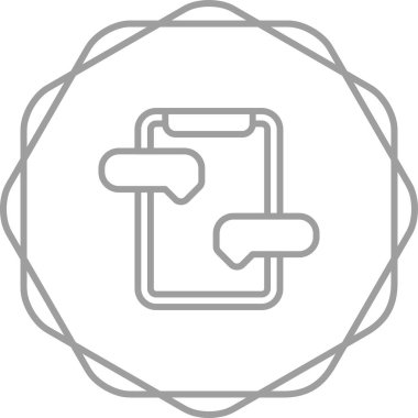 Mesaj Hizmeti Web simgesi vektör illüstrasyonu