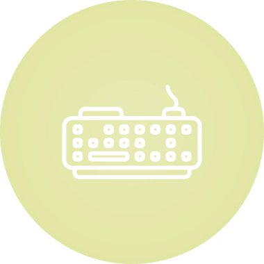 Modern Klavye simgesinin vektör çizimi      