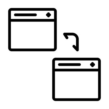 Web simgesi vektör illüstrasyonunu transfer et