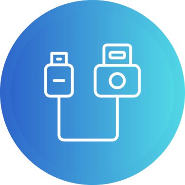 usb simgesi, web tasarımı için illüstrasyon