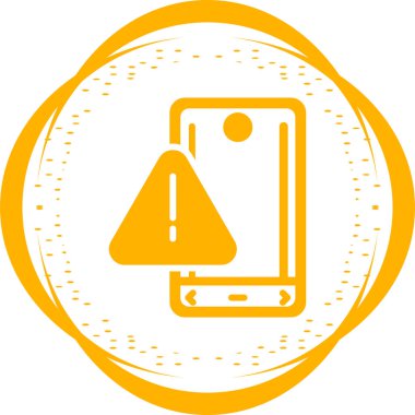 Akıllı telefon simgesinin vektör illüstrasyonu 