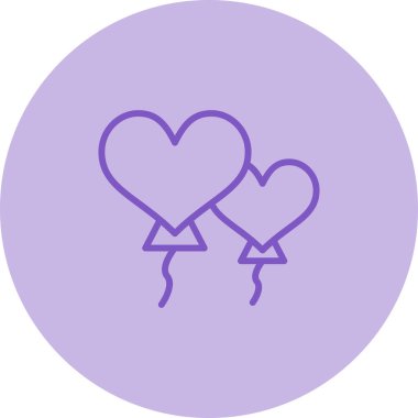 balonlar kalp şeklinde vektör illüstrasyonu 