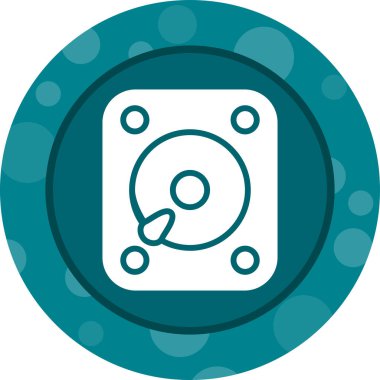 Harici Hard Diskin vektör çizimi 