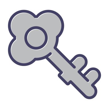 anahtar simgesi, vektör illüstrasyonu basit tasarım