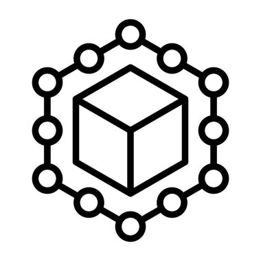 Tedarik zinciri yönetim web simgesi vektör illüstrasyonuName