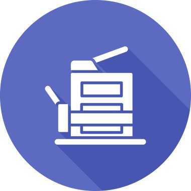 Makina simgesinin vektör illüstrasyonu 