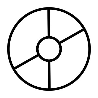 Disk modern simgesinin vektör illüstrasyonu