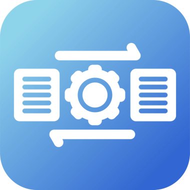 Dosya yönetimi simgesi, vektör illüstrasyonu