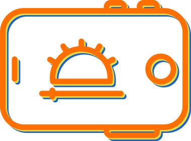 Tablet modern simgesinin vektör illüstrasyonu