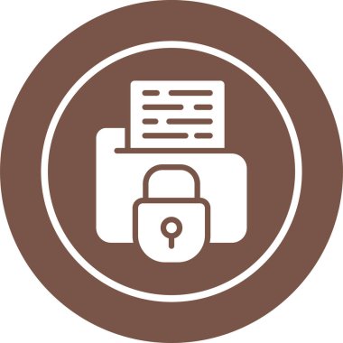 Secure Folder icon, vector illustration
